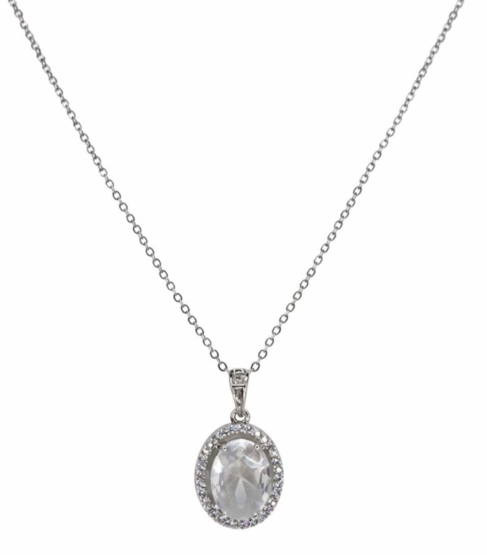 Silver Solitaire CZ Pendant Necklace | Elegant Everyday Jewellery